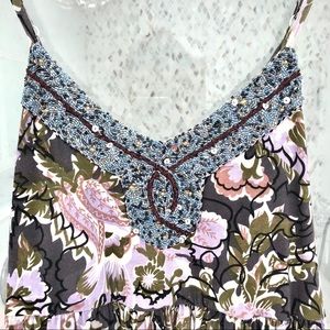 Free People Dress with Beaded Neckline